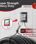 Beefy Heavy Duty Double Sided Car Tape holding a hanging tire, showcasing super strength and high temperature resistance.
