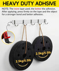 Heavy Duty Double Sided Tape With Acrylic Foam Mounting Tape 1 Inch By 16.4 Feet Waterproof And Strong Two Sided Adhesive for holding weights on a wall hook.