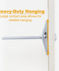 Heavy Duty Butterfly Anchors Kit With Toggle Bolts And Screws side view, showing toggle bolt behind drywall with large contact area description