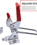 Heavy duty toggle clamp latch holds up to 2000 lbs, crafted from 4mm cold rolled steel with galvanizing for corrosion resistance.