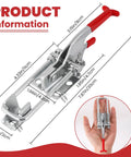 8 Pack Heavy Duty Toggle Clamp Latches 431 Type Up To 2000 Lbs Holding Capacity, adjustable U bolt, hand holding latch