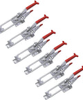 Six heavy duty toggle clamp latch holds up to 2000 lbs, crafted from 4mm cold rolled steel with galvanizing for corrosion resistance.