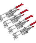 Four Heavy Duty Toggle Clamp Latch U Bolt Self Lock 2000 Lbs Holding Capacity for Adjustable Machines Smoker Lid Tire Carrier