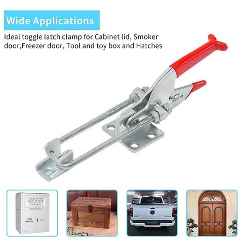 Heavy Duty Toggle Clamp Set 2000Lbs Cam Lever Latch for Tire Carrier, ideal for toolbox and door security