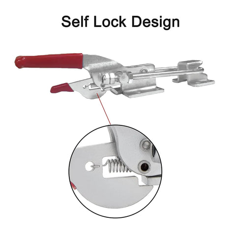 Heavy Duty Toggle Clamp Latch U Bolt Self Lock 2000 Lbs Holding Capacity Adjustable Machines Smoker Lid Tire Carrier detail