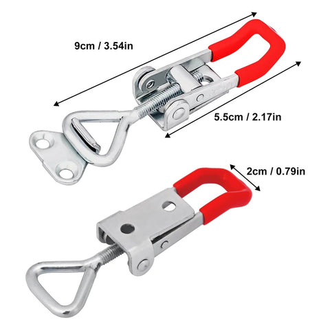25 pack heavy duty toggle latch clamps deliver 330 lb holding power for wood boxes and woodworking projects, crafted from galvanized carbon steel for rust resistance, durability, and secure closures