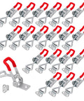 25 pack heavy duty toggle latch clamps deliver 330 lb holding power for wood boxes and woodworking projects, crafted from galvanized carbon steel for rust resistance, durability, and secure closures.