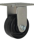 Toolbox Caster Set - Heavy Duty 4" Phenolic Wheels | 3,200 Lbs. Capacity, single wheel view with mounting bracket