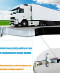Secure, heavy duty cam action lockable door latch provides reliable trailer and truck access control.