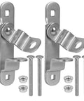 Heavy Duty Cargo Trailer Door Hasps With Buckles For Secure Enclosed Trailer Latches Durable 14 Gauge Steel Construction Anti Theft Security Includes 304 Stainless Steel Bolts And Anti Loosening Nuts