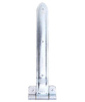 Heavy Duty Trailer Hinge Strap Offset Bent Metal For Enclosed Cargo Utility RV Doors 16Inch Durable Construction front view