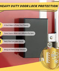 Enhance trailer security with a heavy duty door lock protection device that guards the padlock frame, resists prying, and fits cam bar container locks on box trailer