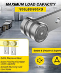 2 Wheel Trolley Assembly Rollers with Dual Bearings for 1-5/8 Inch & Taller Strut Channel, Heavy Duty Galvanized Carbon Steel, 4 Sets