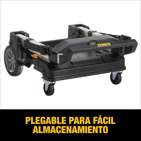 Heavy Duty TSTAK Trolley Cart With 360 Degree Swivel Front Casters And Telescoping Aluminum Handle 200 Lb Load Capacity