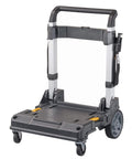 Heavy Duty TSTAK Trolley Cart With 360 Degree Swivel Front Casters And Telescoping Aluminum Handle 200 Lb Load Capacity