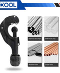Heavy Duty Tube Cutter For Copper Brass Aluminum And PVC Pipes From One Eighth To One And Three Eighths Inch Range Matte Finish