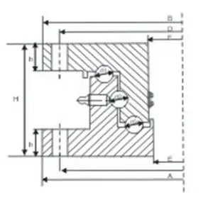 50 Ton Heavy Duty 43 inch Diameter Extra Large Turntable Bearing - Buy Bearings online - Fast US Shipping