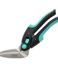 Heavy Duty 10 Inch Carpet Cutter And Multipurpose Cutting Tool with Stainless Steel Blade and Turquoise Ergonomic Handle.