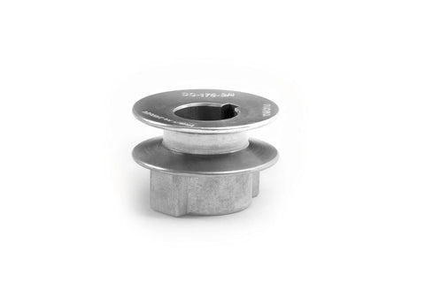 Heavy Duty 1.75 Inch V Groove Drive Pulley 34 Degree Zinc Alloy Die Cast With 3/4 Inch Bore Compatible With 4L A Belts front view