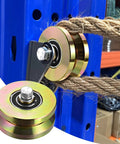 4" Heavy Duty Sliding Gate Rollers Wheels 2 Sets V Groove Slide Wheel Solid 4" Dia 1-3/4" Width Double Bearing 3000 Lbs Capacity with Screws