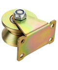 Heavy Duty 2 Inch V Groove Wheel Caster With Bracket For Inverted Track And Sliding Gates Rolling Gates Industrial Machines And Wire Rope Rail 660 Lb Load Capacity 4 Pack Ideal For Inverted Track Systems And Heavy Duty Industrial Gate Installations
