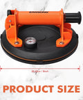 Heavy Duty Vacuum Suction Cup Lifter For Glass And Large Appliances Like Air Conditioners Refrigerators And Washing Machines With Pressure Gauge Product Size