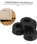 Heavy Duty Vibration Rubber Feet Pads Four Pack For Air Compressors Generators And Pressure Washers, black rubber pads
