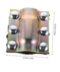 Heavy Duty Plumbing Leak Repair Clamp For Water Pipes, Quick Install Pipe Clamp Tool, Leak Sealer Kit, front view