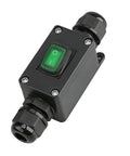 Heavy Duty Waterproof Inline Rocker Switch Box For 12V To 24V DC, 10A Lighted On Off Toggle, Outdoor Automotive And Equipment Controller