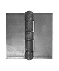 Front view of Hinge Outlet Weld On Hinge Extra Heavy Duty Steel, 2 Pack (6 Inch), showcasing solid steel construction.
