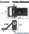 Product dimensions for Weld On Trailer Hinges With Grease Fitting Short Leaf Heavy Duty Dump Trailer Hinges For Truck Trailer Doors Six Pack