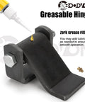 Weld On Trailer Hinges With Grease Fitting Short Leaf Heavy Duty Dump Trailer Hinges For Truck Trailer Doors Six Pack close-up