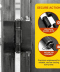 Close-up of 8 Pack Heavy Duty Weldable Hinges 5 mm Thick Solid Steel Butt Weld On Hinges Extra Heavy Hinge for Gates & Doors