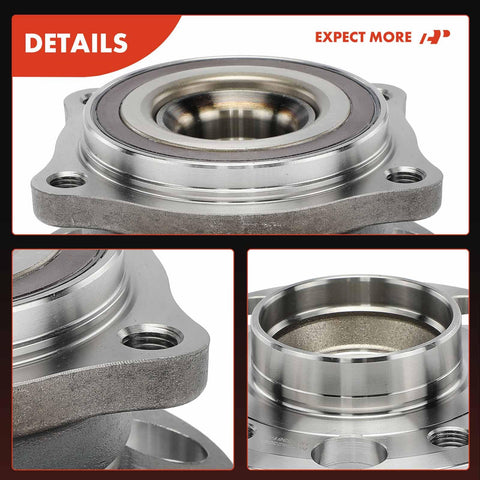 Heavy-Duty Front Wheel Bearing And Hub Assembly For Mercedes AMG E63 S 2018-2020, GLC63 AMG; close-up on component details