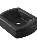 Heavy Duty Jack Wheel Chock With Reinforced Rubber Caster Dock for Caravans and Trailers, prevents rolling or sinking, front view