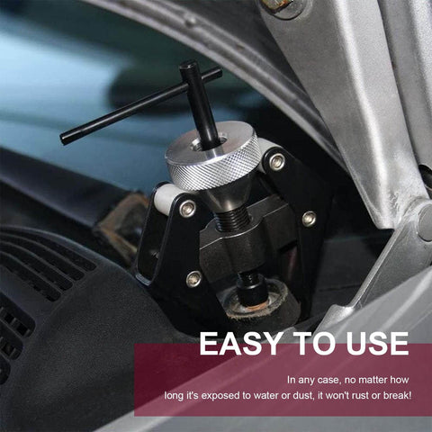 Heavy Duty Battery Terminal And Wiper Arm Puller Kit for Auto Windshield Wiper Arm Removal in use on black car component