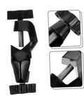 2 Pack Boss Head Clamps for Right Angle Lab Stands Heavy Duty Zinc Alloy Clamp Poles Adjustable Clips for Woodworking close-up view