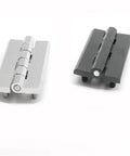 Heavy Duty Cabinet Hinge Zinc Alloy 90x60 Thickened Hexagonal Stud 2 Pack Black Zinc, showing two hinges side by side.