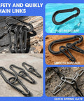 60 Pack 2.36 Inch Spring Snap Hooks Carabiners Heavy Duty Zinc Plated Steel Clips for Kayak Cargo Indoor Outdoor Use