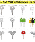 39 Piece Heavy Equipment Keys Master Set For Excavators Dozers Skid Steers Backhoes Forklifts And More Compatible With Major Brands