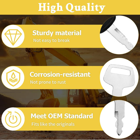 High quality 105 Pieces No Duplicate Heavy Equipment Keys Master Set with key features: sturdy, corrosion-resistant, OEM standard.