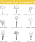 Image showing Bulk 25 Piece Heavy Equipment Master Key Set for Excavators Loaders Backhoes Tractors compatible with major brands