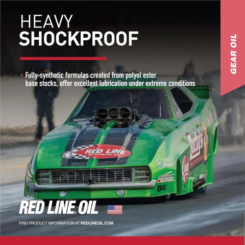 Race car promoting Heavy Shockproof Gear Oil for Differentials Fully Synthetic Polyol Ester Formula Extends Drain Intervals