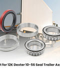 Heavy Duty Axle Bearing Kit for 12K Dexter 10-56 Seal Trailer Axle with Premium Rubber Seal and Bearings by AstroSync
