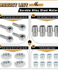 3/4 Heim Joints Rod End Kit with Right & Left Hand Threads, 750 Bore Chromoly Panhard Setup, showing rod ends, jams, bungs, and spacers