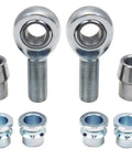 3/4 Heim Joint Rod End Kit with Right & Left Hand Threads, 750 Bore Chromoly Panhard Setup, Includes Jam Nuts, Tube Bungs & High Misalignment Spacers