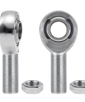 5/8" Heim Joint Rod End Bearing w/Jam Nut,LH and RH 5/8"-18 Thread x 0.625" Bore Chromoly Panhard Rod End Kit for Steering