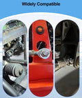 Right hand 3/4 inch Heim joint rod end with jam nut in various heavy-duty steering and suspension applications