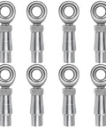 8 chrome joints from 3/8 x 3/8-24 Heim Joint Rod End Kit with RH and LH Threads, Chromoly Joints with Bung and Misalignment Spacers
