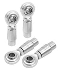 3/8 x 3/8-24 Heim Joints Rod End Kit Economy Set with Right and Left Hand Threads, .058 Tube Bungs, Tube Adapters and Jam Nuts for Panhard Bars
